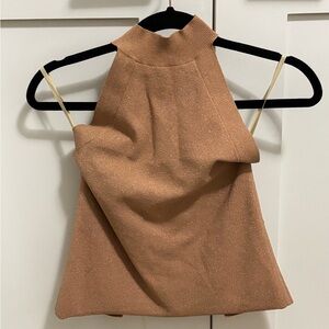 Wilfred Shimmering Top in Coral- Peach